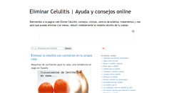 Desktop Screenshot of eliminarcelulitis.net